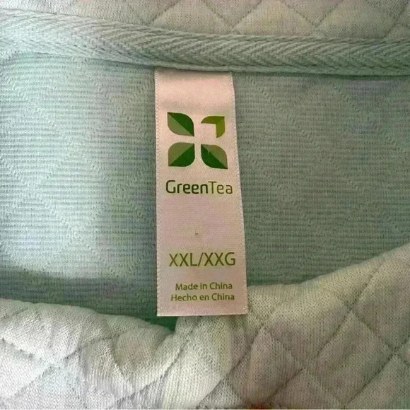 GreenTea Pullover Sweater Mint Women's Size XXL  Mock Neck Long Sleeve  Active - Picture 2 of 7